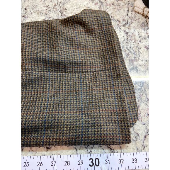 Austin Reed 48L Men’s Wool Blazer Brown Houndstooth Check Sport Coat Classic USA - Picture 8 of 10